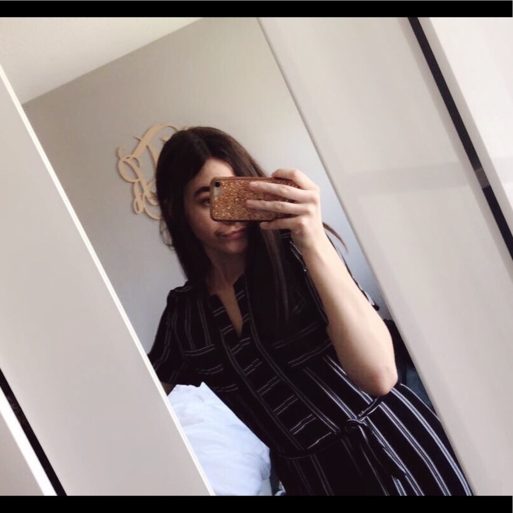 black/white striped jumper. NEVER WORN!!